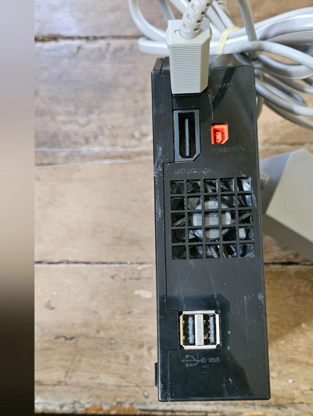 Nintendo Black Wii Console with Gray Power Brick